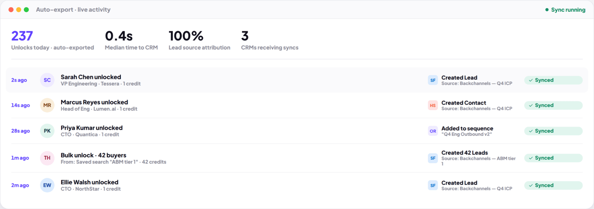 CRM - Auto-export on unlock (image placeholder)
