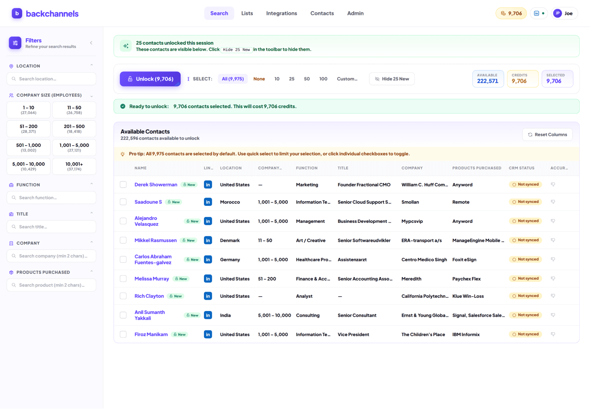 Search - Advanced filters & segmentation (image placeholder)